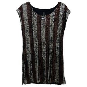 H&M Size 12 Sequins Mini Shift Dress